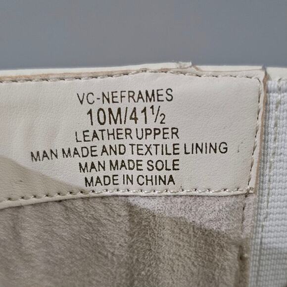 NEW Vince Camuto Neframes Ankle Boot Women 10 Cream Leather Chunky Sole Platform - Picture 15 of 16